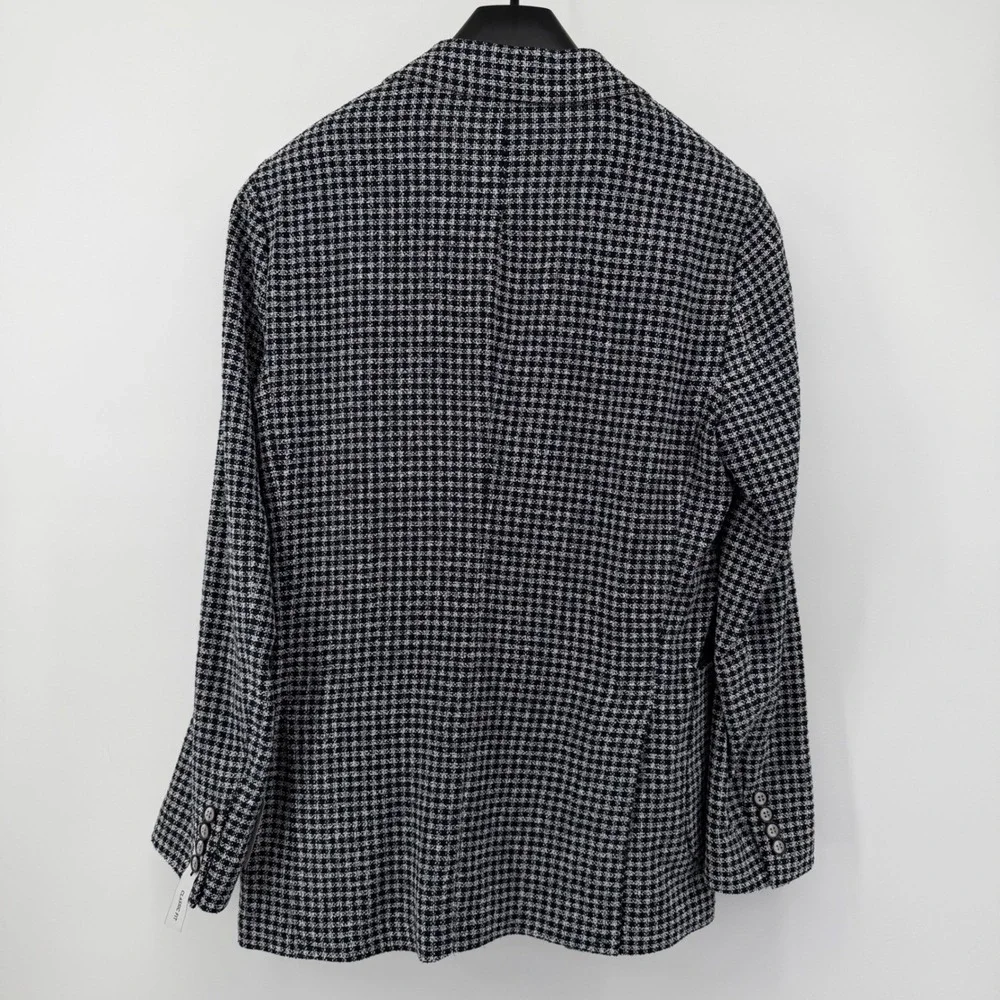 Stafford Mens‎ Classic Fit Navy Check seasonal Sport Coat Blazer Jacket 52R